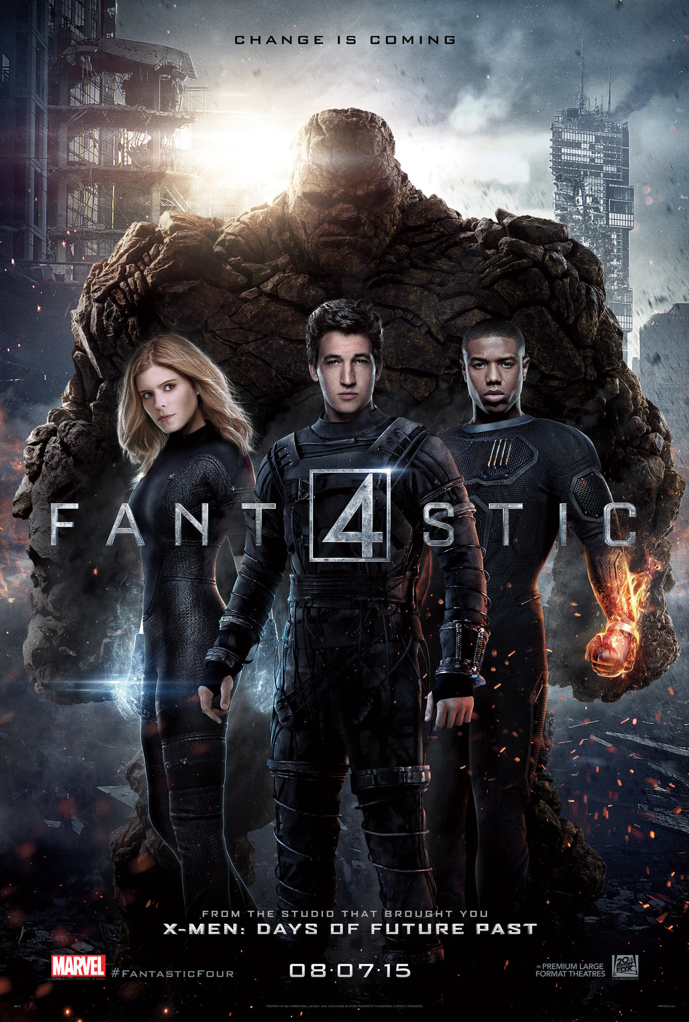 Fantastik Dörtlü Fantastic Four Türkçe Dublaj izle (2015)