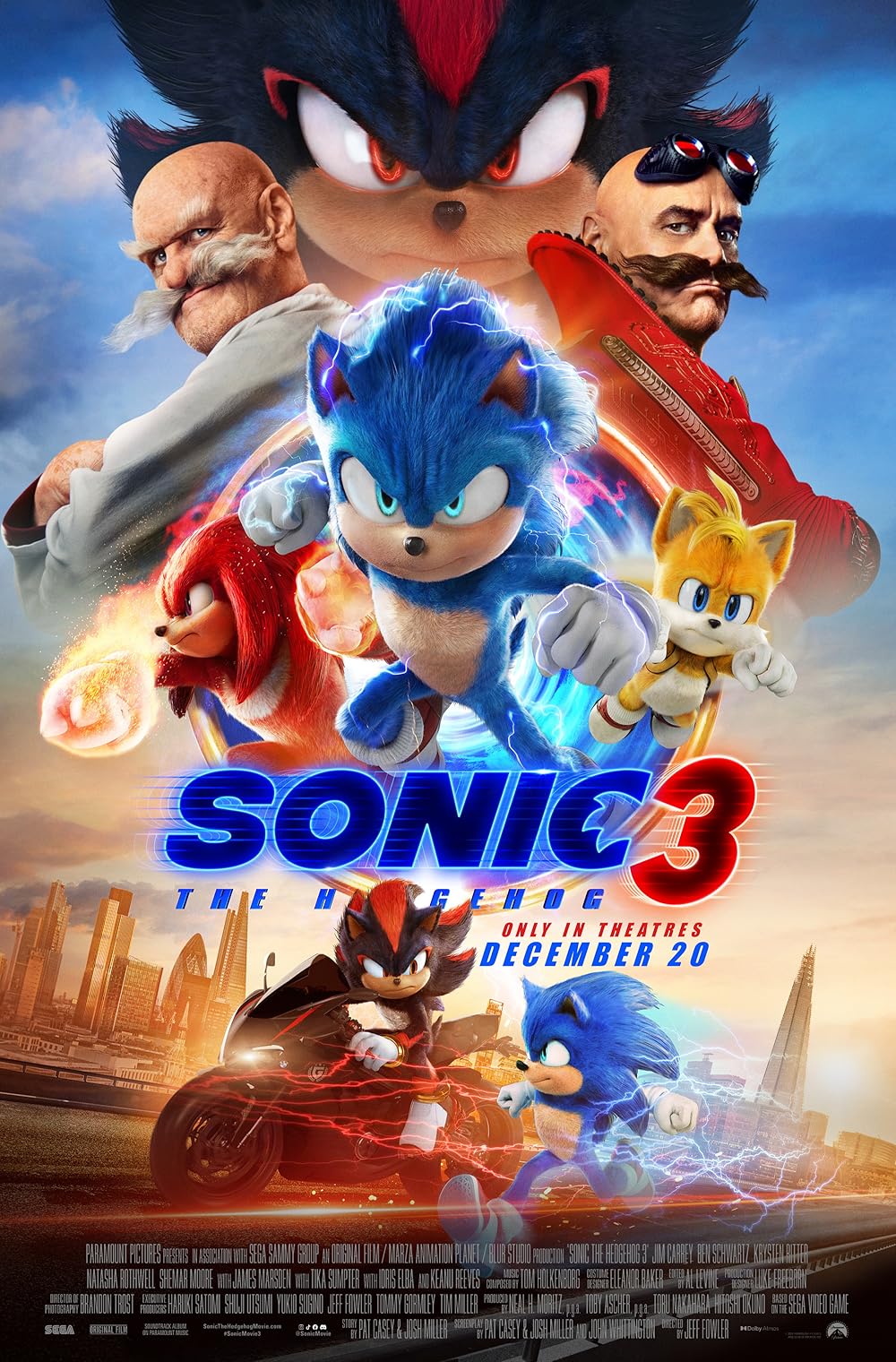 Kirpi Sonic 3 Sonic the Hedgehog 3 Türkçe Dublaj izle (2024)