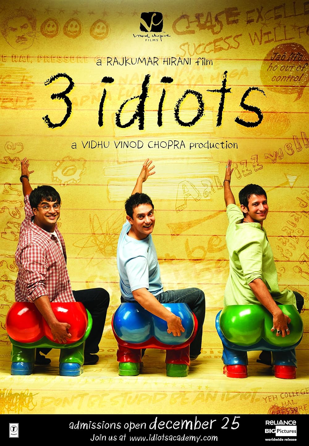 3 Aptal 3 İdiots Türkçe Dublaj izle (2009)